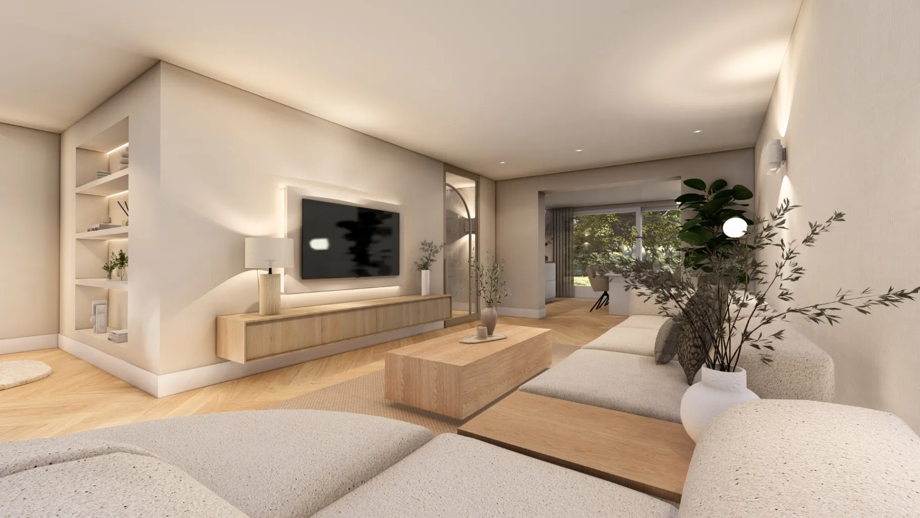 A generated bedroom furnished from a retailer catalogue